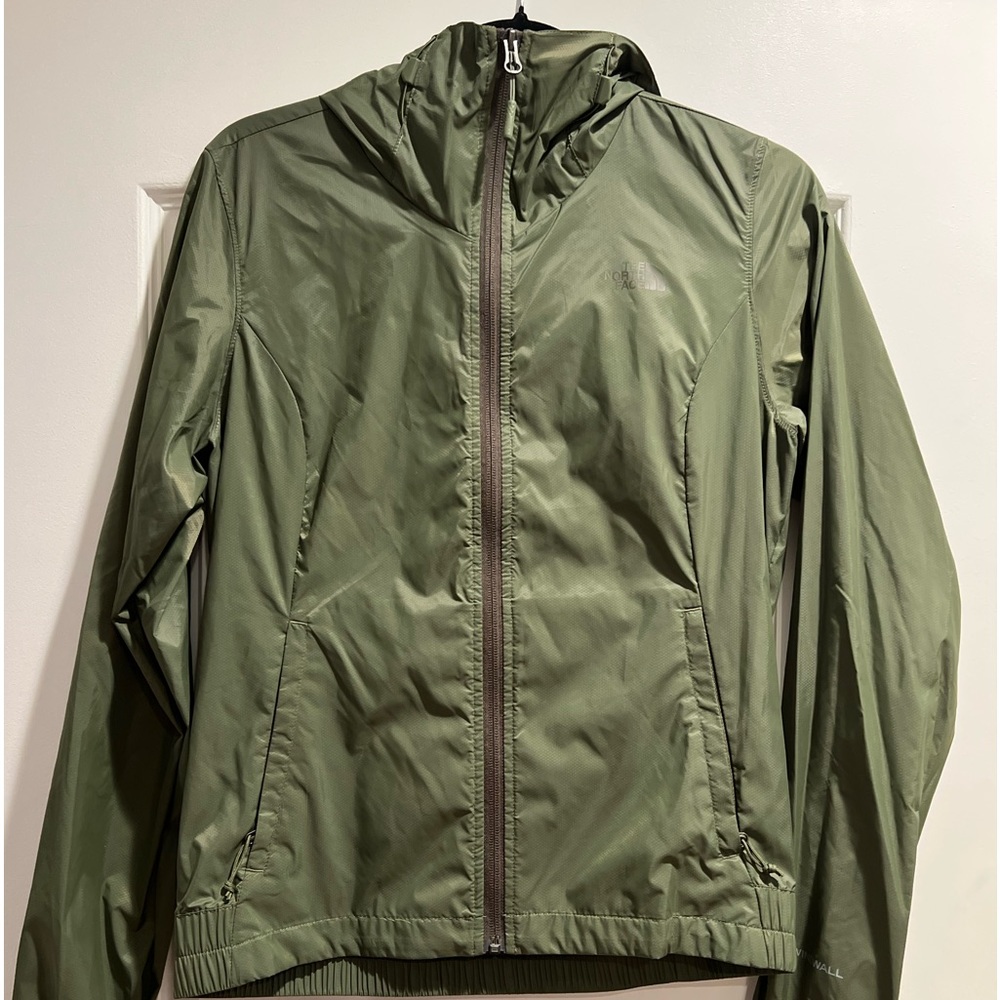 The North Face Green windfall jacket